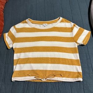 Yellow and white shirt like new!